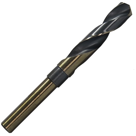 35/64 Reduced Shank HSS Contractor Drill Bit, 1/2 Shank